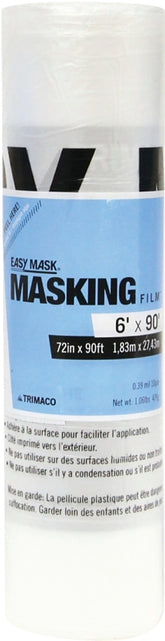 Trimaco EasyMask 67290 Masking Film, 90 ft L, 72 in W